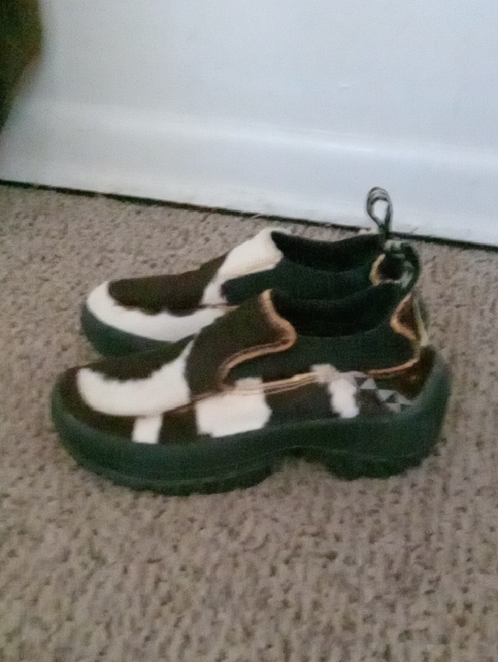 Ulu Kids Cow-Print Slip-On  Boots
